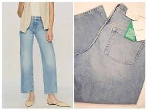 DL 1961 Women Sz 32 Drue Straight Lowrise Vtg 27" Cropped Lt. Wash Denim Jeans - Picture 1 of 16