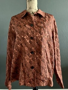 Coldwater Creek Jacket Deep Rust Orange Size Large MAY2020 - Picture 1 of 11