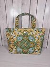 Jim Thompson Canvas Tote Bag Canvas Brown Inner Yellow Green 