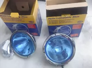 UNIVERSAL HELLA LUMINATOR FOG LIGHT LAMPS ASSEMBLIES PAIR WILLYS JEEP CJ BRONCO - Picture 1 of 4
