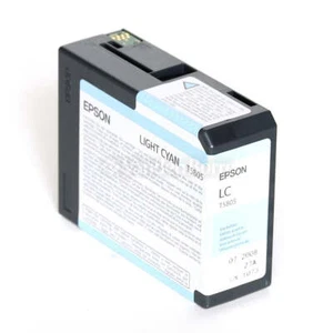 CARTUCCIA T5805 LIGHT CIANO COMPATIBILE PER EPSON Stylus Pro 3800,3880 T580500 T - Bild 1 von 1