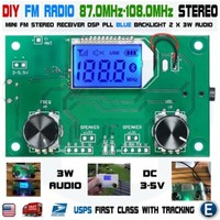 DIY FM Radio Wireless Receiver Module LCD Display DSP PLL 87.0MHz-108.0MHz USA