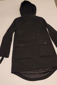 DKNY Women's Water Resistant Hooded Long Line Parka Jacket Size Medium - Picture 1 of 7