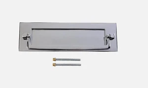 Sandleford Polished Chrome Letterplate with Knocker - 254mm x 77mm - Picture 1 of 1