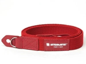 ACAM-102 RED / ARTISAN & ARTIST Old classic camera strap Red Brand new - Picture 1 of 5