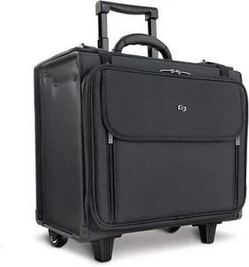 Morgan Rolling Hard Side Catalog and Laptop Case, Black - Picture 1 of 11