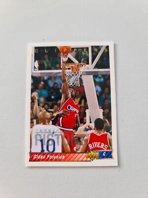 1992-93 Upper Deck Los Angeles Clippers Basketball Card #29 Olden Polynice - Image 1 of 3