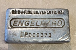 Lingotto d'argento 10 oz - ENGLEHARD VECCHIO VERSATO - COMBINIAMO SPEDIZIONE - Foto 1 di 2