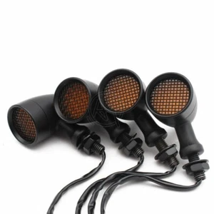 Motorcycle 12V Amber Lens LED Turn Signal Brake Light For Universal Harley Honda - Picture 1 of 8