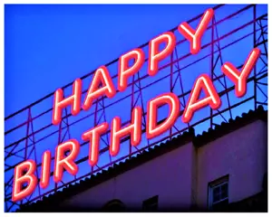 HAPPY BIRTHDAY - 4"X5" FOTOGRAFIE - Bild 1 von 1