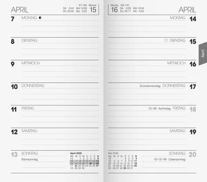 BRUNNEN Kalender-Einlage 2026 9x15cm 10-75800006 - Bild 1 von 1