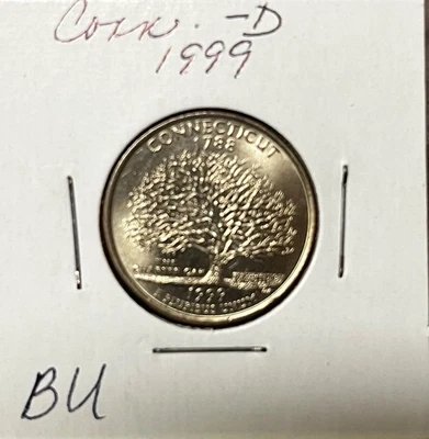 1999-D Connecticut State Quarter (Brilliant, Uncirculated) - Image 1 of 2