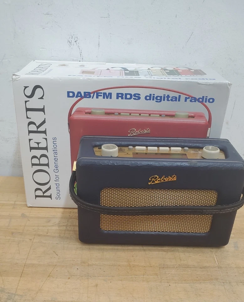Rádio Roberts Vintage RD-60 - Azul - Com caixa - Imagem 1 de 4