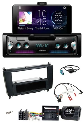 Pioneer USB Lenkrad Bluetooth DAB Autoradio für Mercedes CLK C209 A209 2004-2010 - Bild 1 von 4