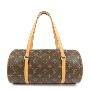 Louis Vuitton Monogram Papillon 30 Hand Bag New Style Brown M51385 Auth Used F/S - Picture 1 of 23