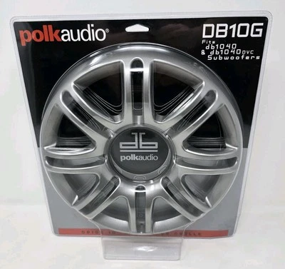Cubierta de altavoz de subwoofer Polk rejilla 10" DB10G se adapta a db1040 embalaje original Foto 1 de 4