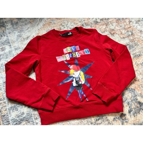 Felpa Moschino Designer girocollo pullover maglione Love Moschino taglia 4