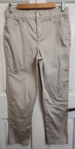 Christopher & Banks Khaki Pants Womens Size 4 29x26.5 Stretch Pockets 66-35507 - Picture 1 of 7
