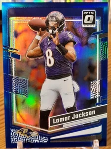 Lamar Jackson 2023 Panini Optic Blue Prizm #14 Baltimore Ravens 073/199 - Bild 1 von 2