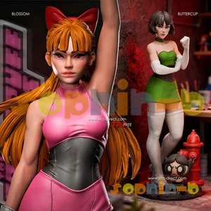 Blossom Buttercup Resin 1:4 Scale Model Kit Unpainted 3d Print GK Statue Figure - Picture 1 of 9