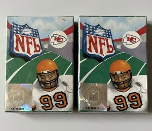 2 Packs Kansas City Chiefs NFL Football Team Collector’s Playing Cards 1998 NEW - Picture 1 of 4
