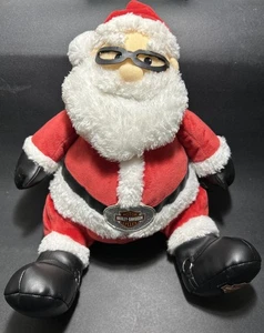 Harley Davidson Santa Plüsch Glocke mit Mütze Schutzbrille 12 Zoll Weihnachtsgeschenk Urlaubsdeko - Bild 1 von 13