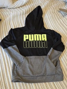 Puma Black And Gray Youth Size Large Hoodie - Picture 1 of 7