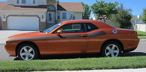 2011-2014 Dodge Challenger Sides Stripes With Pins - Graphics Decals Stickers - Foto 1 di 1