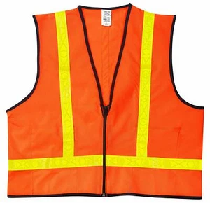 MCR Safety VA221RX2 Class 2 Polyester Safety Vest 2XL Orange - Picture 1 of 2