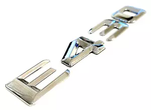 #1 CHROME E430 REPLACEMENT FOR MERCEDES REAR TRUNK EMBLEM BADGE NAMEPLATE DECAL - Picture 1 of 4