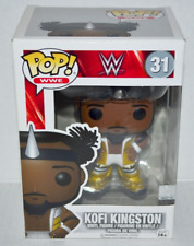 Funko POP WWE WWF Kofi Kingston 31 Vinyl Wrestling Figure Retired Vaulted MINT🔥