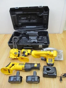 18-Volt Ni-Cad Cordless Combo Kit DW938 DC988 DW919 DW396 Charger Batteries - Picture 1 of 24