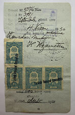 RARE 1930 TURKEY PASSPORT VISA WITH STAMPED FROM JAFFA AND ISTANBUL