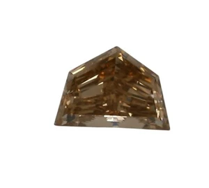 0.62 Carat Loose Diamond (Epaulette Cut, Orangy Brown, VVS-VS) GIA Certified - Picture 1 of 3
