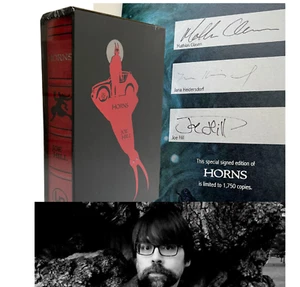 Signed Joe Hill Horns LtdEd 1750 Lividan US Slipcase Sealed - Picture 1 of 9