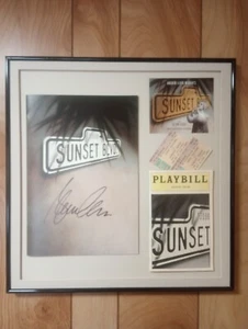 Sunset Blvd Glenn Close Firmado Autografiado Promocional Playbill y Efímero - Imagen 1 de 4