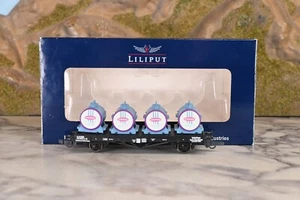 Liliput L221505 H0 2-Achs Plattformwagen mit Milchbehältern der ÖBB (A976) - Bild 1 von 9