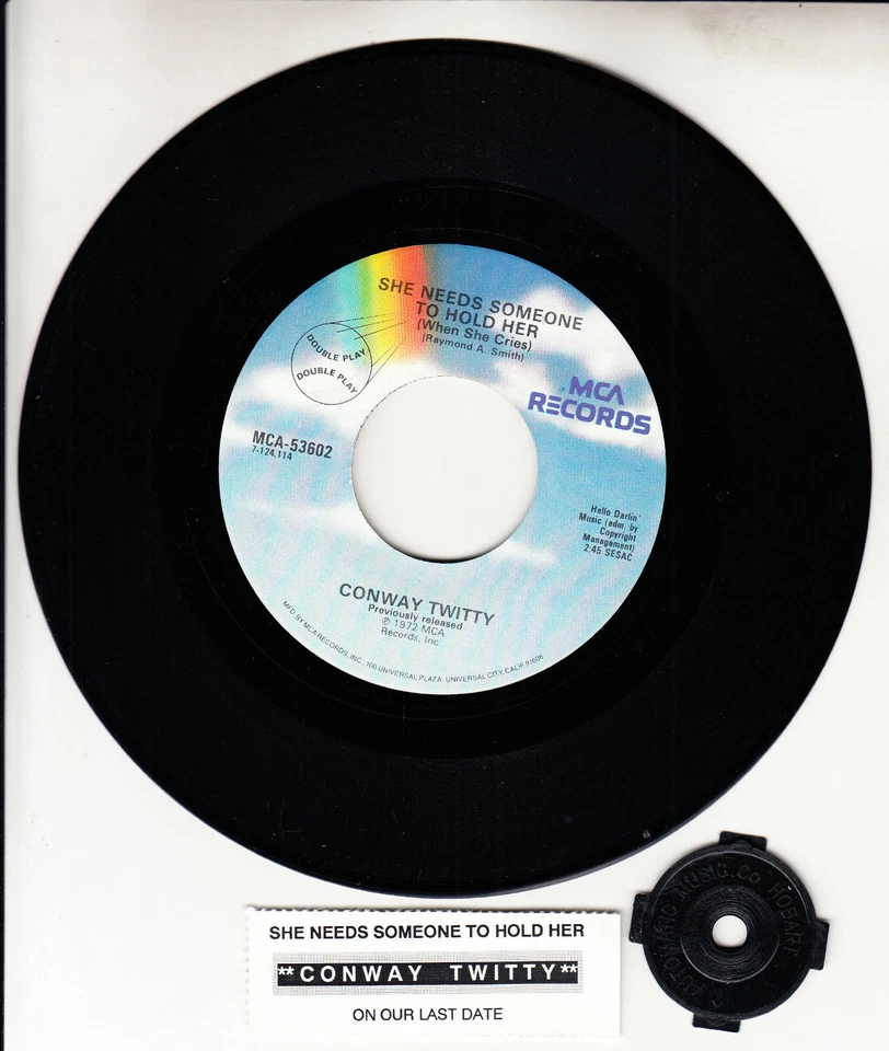 CONWAY TWITTY  She Needs Someone To Hold Her 7" 45 record NEW + juke box strip - Image 1 of 1