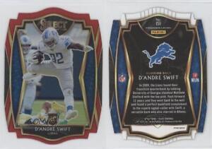 2020 Panini Select Premier Level Red Prizm Die-Cut D'Andre Swift #151 Rookie RC