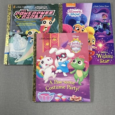 Powerpuff Girls ~ Palace Pets ~ Shimmer & Shine 3 Little Golden Books 1999 - Image 1 of 4