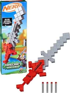 NERF MINECRAFT HEARTSTEALER ESPADA DE DARDOS NUEVA EN CAJA HASBRO 4 X DARDOS - Imagen 1 de 3