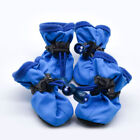 4Pcs/Set Waterproof Anti-slip Rain Snow Boots Footwear Dog Toddler Shoes Booties