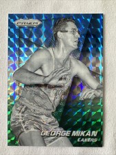 2014-15 Panini Prizm Blue Green Mosaic George Mikan #158 Los Angeles Lakers NBA