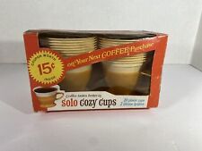 VINTAGE NOS SOLO COZY CUPS  -20 CUPS/2 Lifetime  PLASTIC HOLDERS