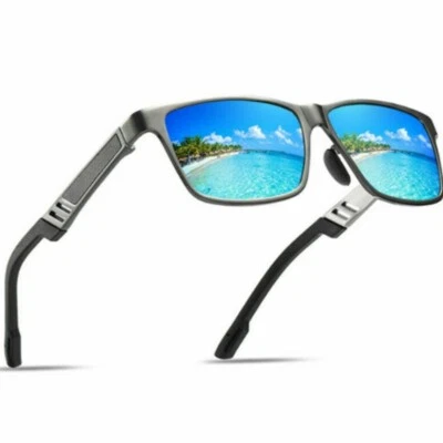 AORON Aluminium Magnesium Herren HD Sonnenbrille Polarisiert UV400 Linse Fahren Brille