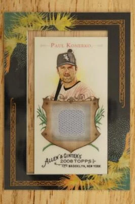 2007 Topps Allen & Ginter's Framed Mini Relics Paul Konerko AGR-PK Baseball - Image 1 of 2
