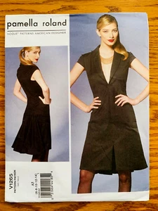 Vogue Uncut Pattern V1265 Sz. 6-14 Pamella Roland Black Dress w/Pleated Back - Picture 1 of 3