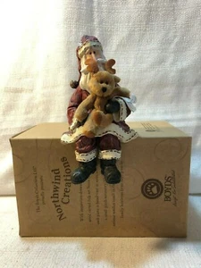 Boyds Bears Northwind Creations Christmas Time To Fly Santa Regal Sitter 28052 - Bild 1 von 5