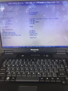 panasonic cf-52 toughbook i5 M 520 2.40 GHZ 2GB RAM NO HDD NO CADDY / READ - Picture 1 of 4