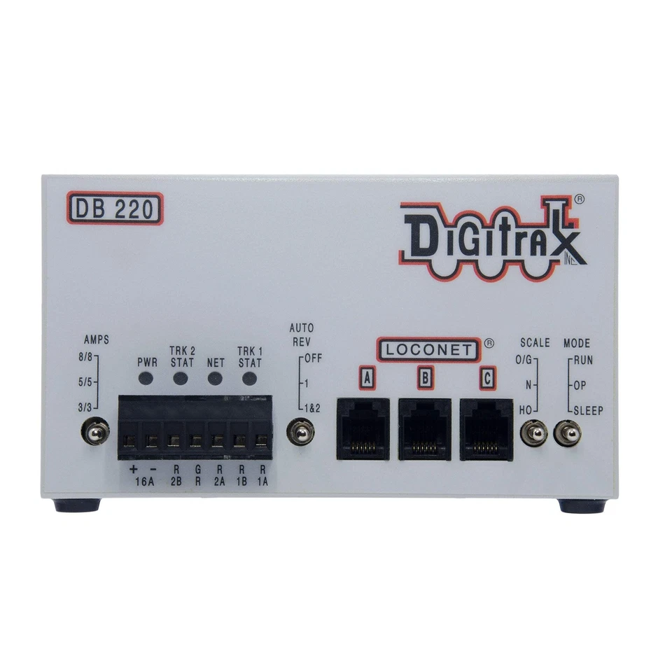 Digitrax DB220 Dual 3/5/8 Amp AutoReversing DCC Booster - Image 1 of 1